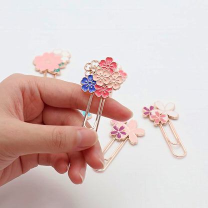 Cherry Blossoms Metal Paper Clip