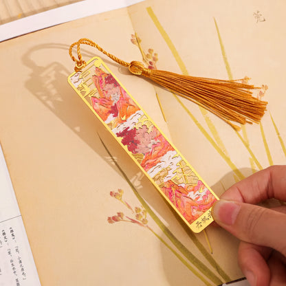 Ancient Chinese Painting Metal Bookmark