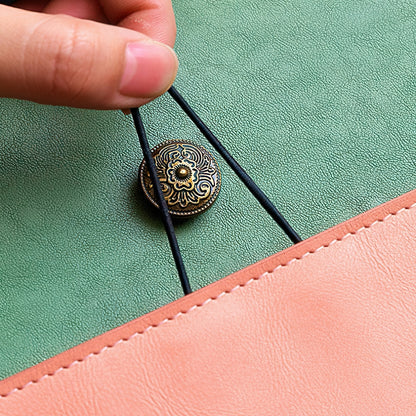 Retro Faux Leather Multi Compartment Document Bag