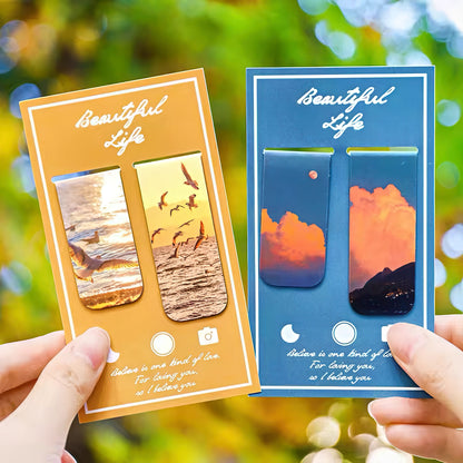 Beautiful Scenery Magnetic Bookmark Set