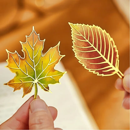 Autumn Leaf Metal Bookmark