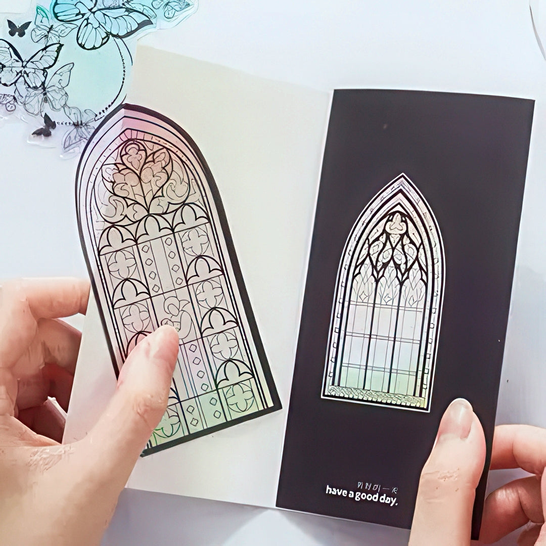 Story By The Window Translucent PVC Bookmark Set