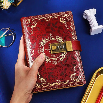 B6 Vintage Style Notebook with Combination Lock