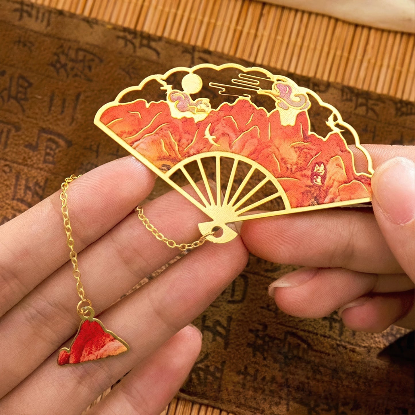 Ancient Chinese Painting Metal Bookmark