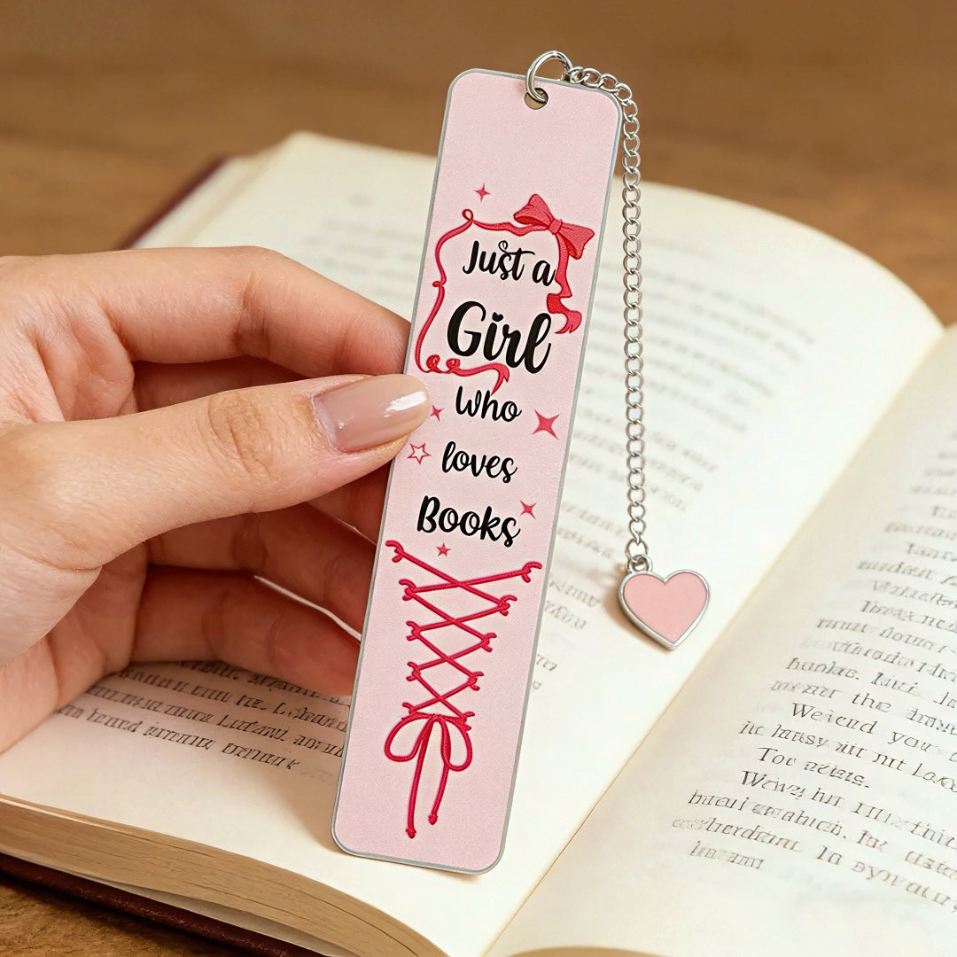 Bold Girl Style Stainless Steel Bookmark