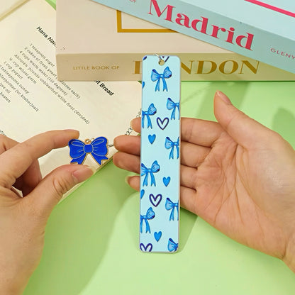Cute Ribbon Themed Stainless Steel Bookmark