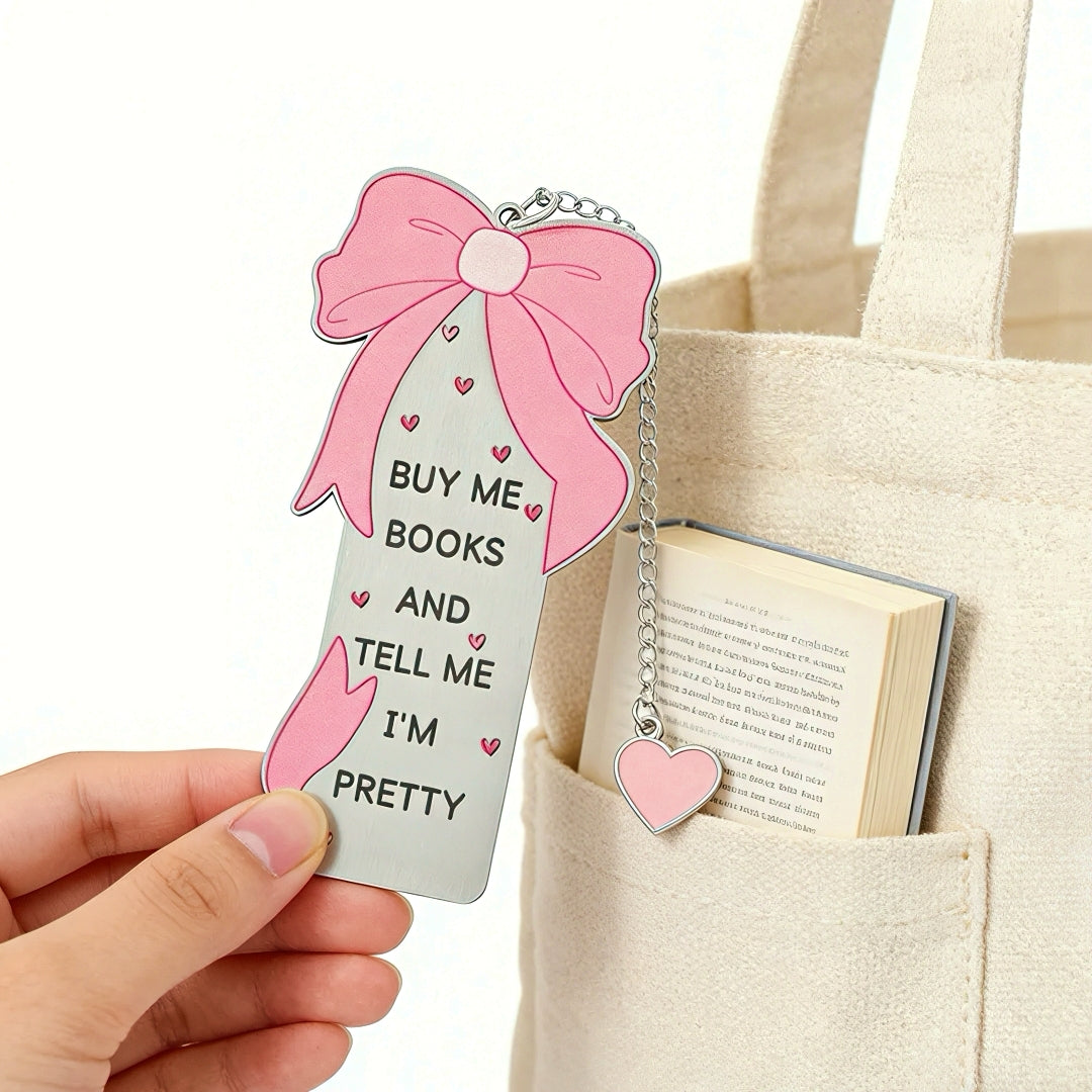 Bold Girl Style Stainless Steel Bookmark