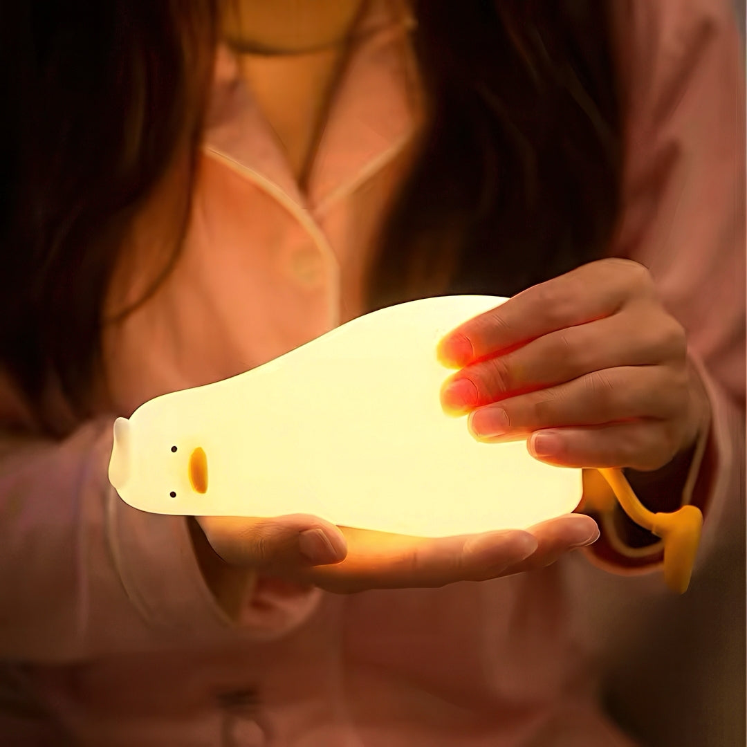 Cute Lying Duck Portable LED Nightlight