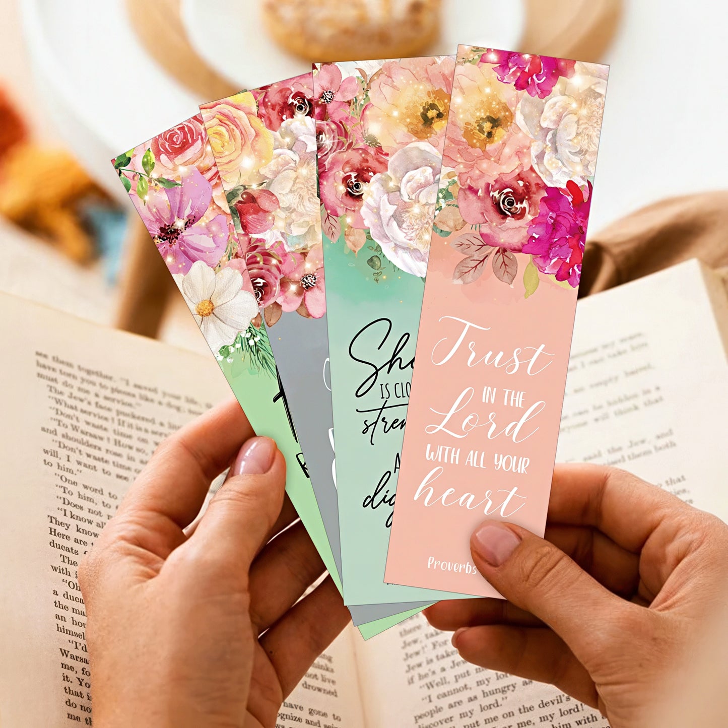 Inspirational Bible Verse Paper Bookmark Set