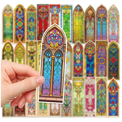 Baroque Cathedral Glass Paper Bookmark Set
