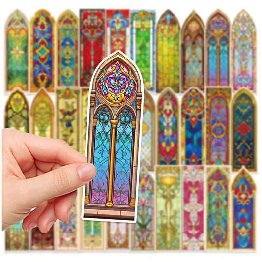 Baroque Cathedral Glass Paper Bookmark Set