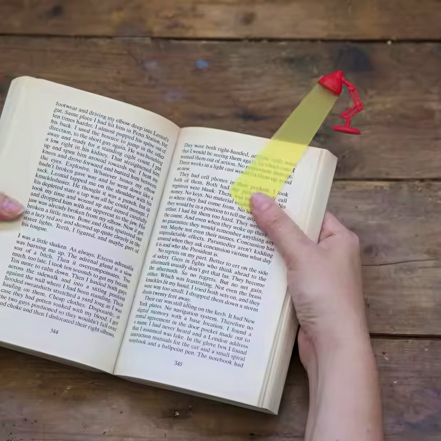 Desk Lamp Shaped Bookmark