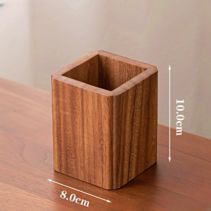 Aesthetic Wooden Pen Holder