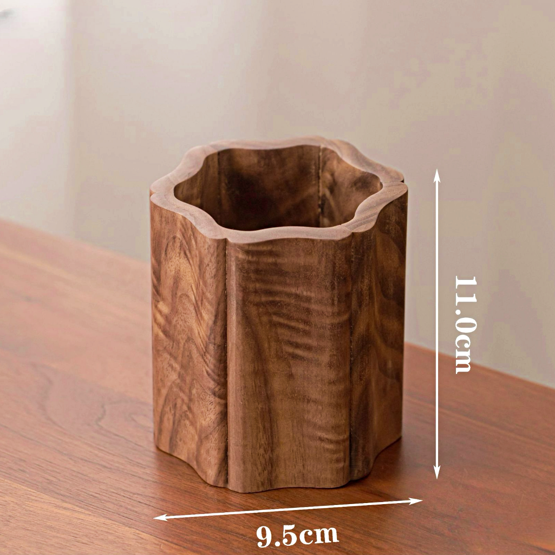 Aesthetic Wooden Pen Holder