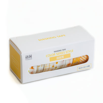 Colorful Patterns Washi Tape Set