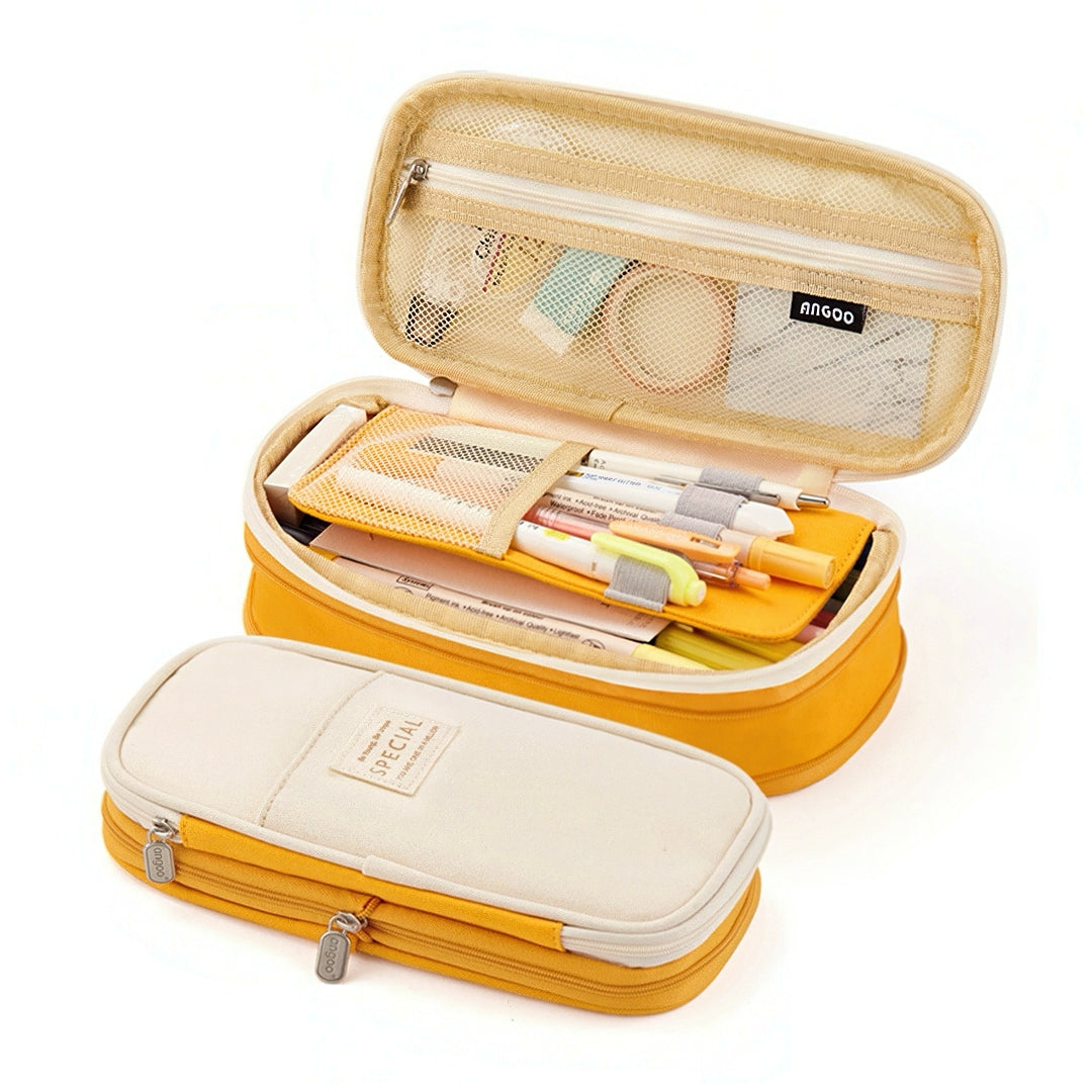 Korean Style Large Capacity Canvas Pencil Case