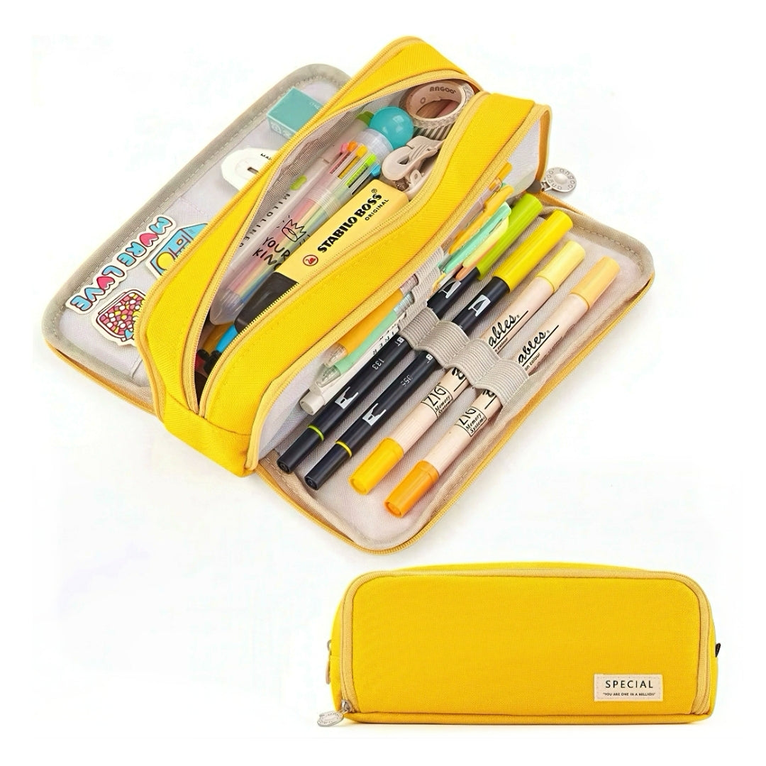 Large Capacity Macaron Color Pencil Case