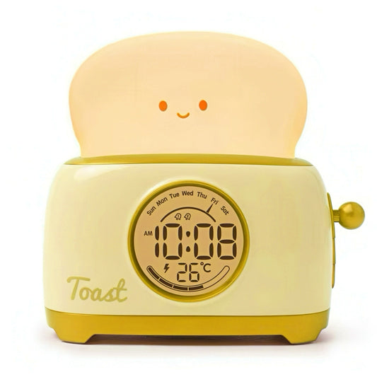 Cute Toaster Digital Clock with Nightlight