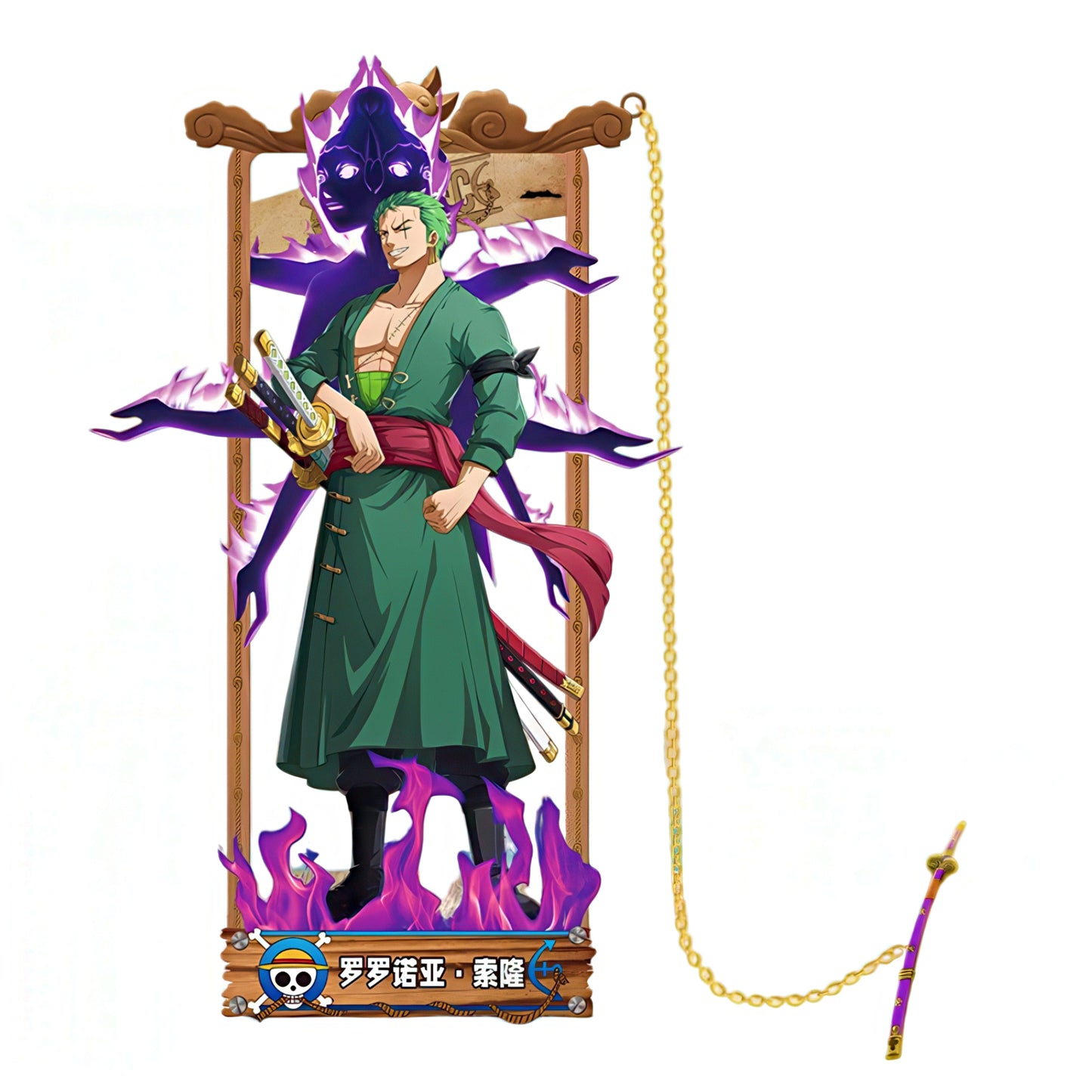 One Piece Manga Characters Metal Bookmark